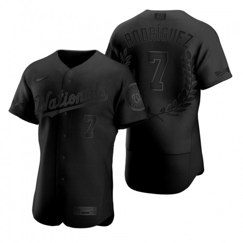 Washington Washington Nationals #7 Ivan Rodriguez Men's Black MVP Limited Player Edition Jersey Men's cheap jerseys for sale - CheapJerseys.Shop