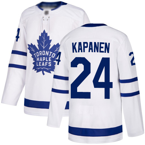 Maple Toronto Maple Leafs #24 Kasperi Kapanen White Road Authentic Stitched Jersey Men's cheap jerseys for sale - CheapJerseys.Shop