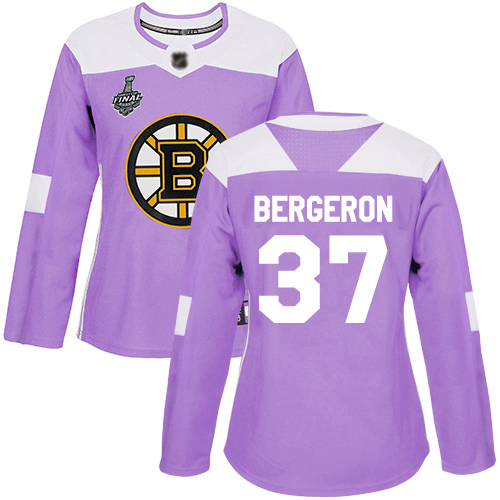 Boston Bruins #37 Patrice Bergeron Purple Authentic Fights Cancer Stanley Cup Final Bound Women's Stitched Jersey Womens cheap jerseys for sale - CheapJerseys.Shop