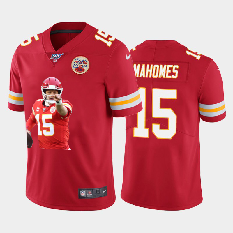 Kansas City Chiefs #15 Patrick Mahomes Team Hero 2 Vapor Limited 100 Jersey Red cheap jerseys for sale - CheapJerseys.Shop