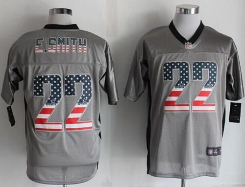 Cowboys #22 Emmitt Smith Grey Men's Stitched Elite USA Flag Fashion Jersey cheap jerseys for sale - CheapJerseys.Shop