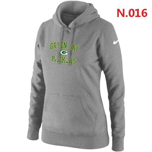 Women's Green Bay Packers Heart & Soul Pullover Hoodie Light Grey cheap jerseys for sale - CheapJerseys.Shop