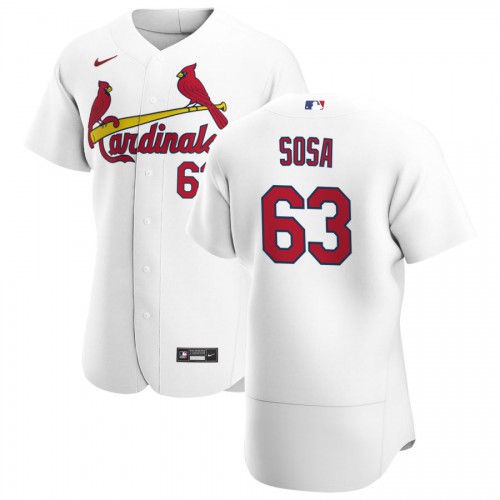 St. Louis St.Louis Cardinals #63 Edmundo Sosa Men's White Home 2020 Authentic Player Jersey Men's cheap jerseys for sale - CheapJerseys.Shop