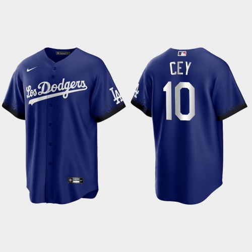 Los Angeles Los Angeles Dodgers #10 Ron Cey Men's 2021 City Connect Game Jersey Royal Men's cheap jerseys for sale - CheapJerseys.Shop
