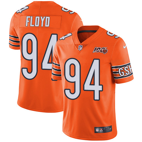 Chicago Bears #94 Leonard Floyd Orange Men's 100th Season Stitched Limited Rush Jersey Men's cheap jerseys for sale - CheapJerseys.Shop