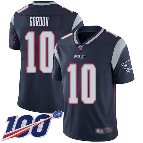 New England Patriots #10 Josh Gordon Navy Blue Team Color Men's Stitched 100th Season Vapor Limited Jersey Men's cheap jerseys for sale - CheapJerseys.Shop