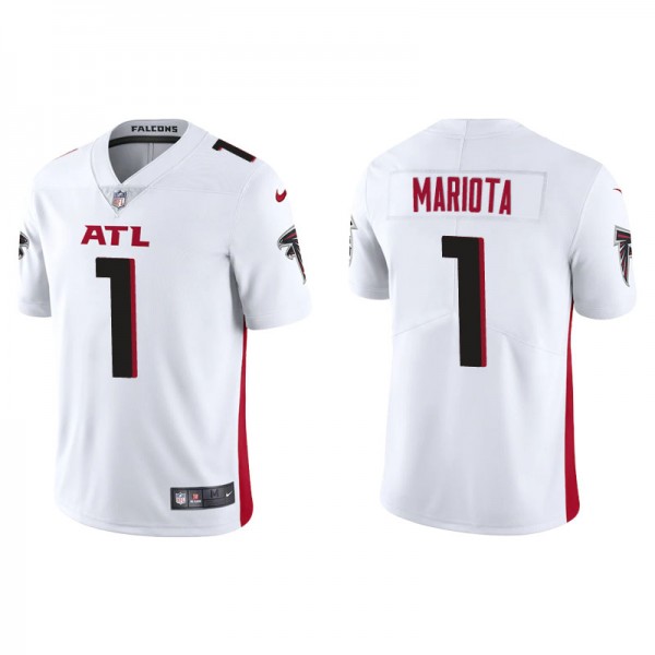 Men's Atlanta Falcons #1 Marcus Mariota White Vapor Untouchable Limited Stitched Jersey cheap jerseys for sale - CheapJerseys.Shop