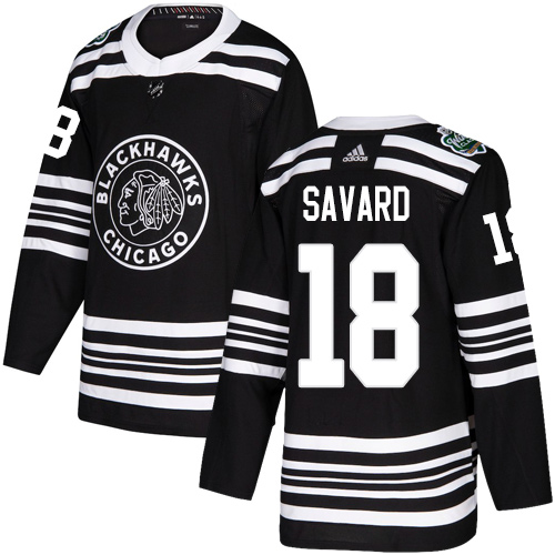 Chicago Blackhawks #18 Denis Savard Black Authentic 2019 Winter Classic Stitched Jersey Men's cheap jerseys for sale - CheapJerseys.Shop