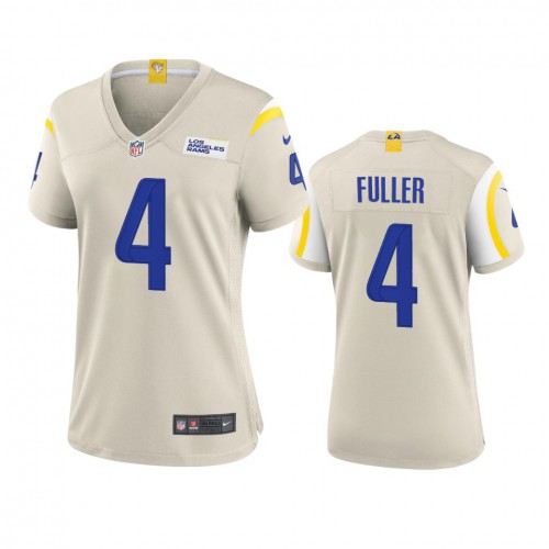 Los Angeles Los Angeles Rams #4 Jordan Fuller Women's Game Jersey - Bone Womens cheap jerseys for sale - CheapJerseys.Shop