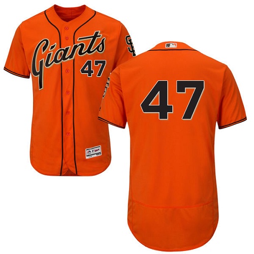 San Francisco Giants #47 Johnny Cueto Orange Flexbase Authentic Collection Stitched Jersey Men's cheap jerseys for sale - CheapJerseys.Shop