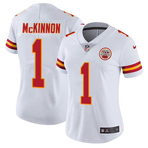 Chiefs #1 Jerick McKinnon White Women's Stitched Vapor Untouchable Limited Jersey cheap jerseys for sale - CheapJerseys.Shop