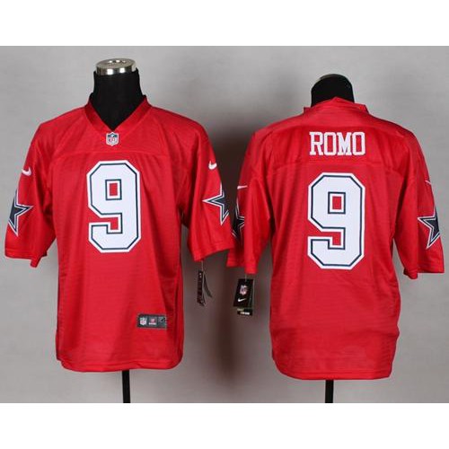 Dallas Cowboys #9 Tony Romo Red Men's Stitched Elite QB Practice Jersey Men's cheap jerseys for sale - CheapJerseys.Shop