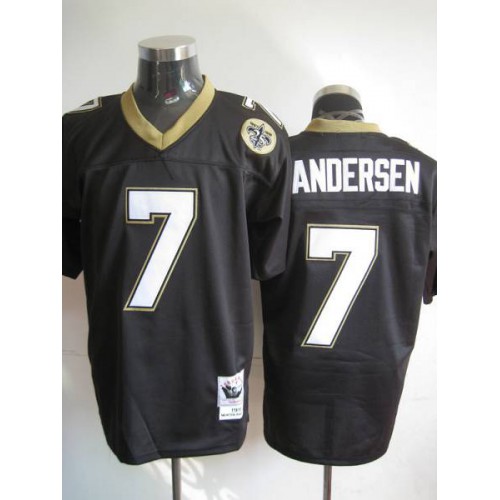 Mitchell And Ness New Orleans Saints #7 Morten Andersen Black Stitched Throwback Jersey Men's cheap jerseys for sale - CheapJerseys.Shop
