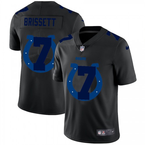 Indianapolis Indianapolis Colts #7 Jacoby Brissett Men's Team Logo Dual Overlap Limited Jersey Black Men's cheap jerseys for sale - CheapJerseys.Shop