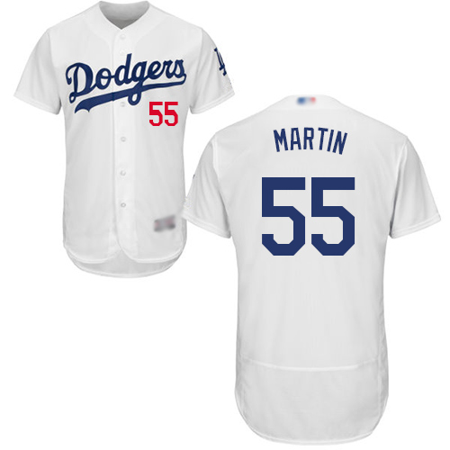 Los Angeles Dodgers #55 Russell Martin White Flexbase Authentic Collection Stitched Jersey Men's cheap jerseys for sale - CheapJerseys.Shop