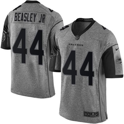 Atlanta Falcons #44 Vic Beasley Jr Gray Men's Stitched Limited Gridiron Gray Jersey Men's cheap jerseys for sale - CheapJerseys.Shop