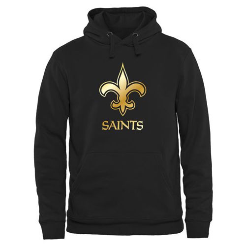 Men's New Orleans Saints Pro Line Black Gold Collection Pullover Hoodie cheap jerseys for sale - CheapJerseys.Shop