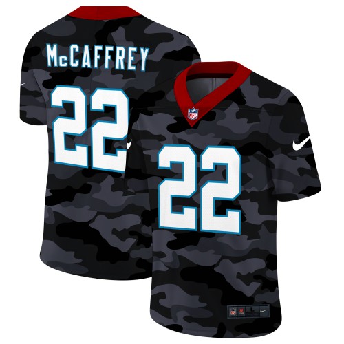 Carolina Carolina Panthers #22 Christian McCaffrey Men's 2020 Black CAMO Vapor Untouchable Limited Stitched Jersey Men's cheap jerseys for sale - CheapJerseys.Shop
