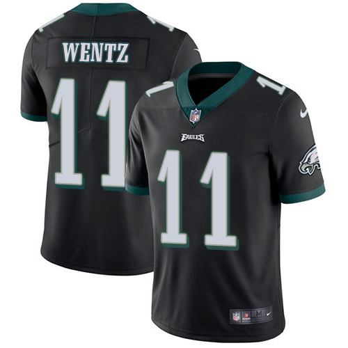 Philadelphia Eagles #11 Carson Wentz Black Alternate Youth Stitched Vapor Untouchable Limited Jersey Youth cheap jerseys for sale - CheapJerseys.Shop