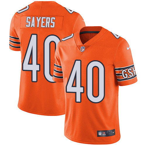 Chicago Bears #40 Gale Sayers Orange Men's Stitched Limited Rush Jersey Men's cheap jerseys for sale - CheapJerseys.Shop