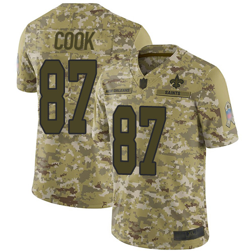 New Orleans Saints #87 Jared Cook Camo Men's Stitched Limited 2018 Salute To Service Jersey Men's cheap jerseys for sale - CheapJerseys.Shop
