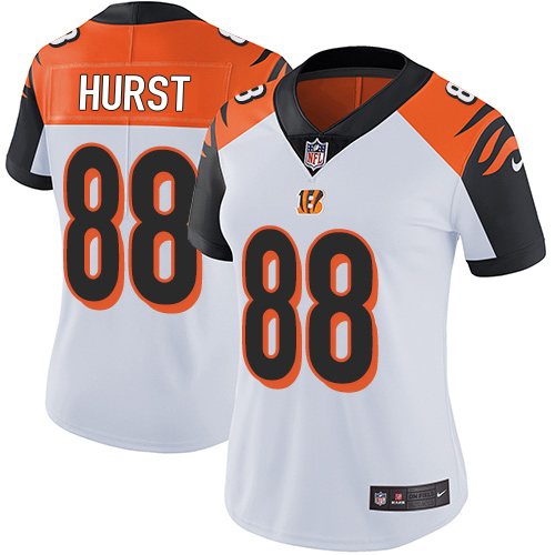 Bengals #88 Hayden Hurst White Women's Stitched Vapor Untouchable Limited Jersey cheap jerseys for sale - CheapJerseys.Shop