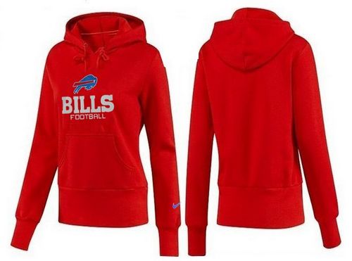 Women's Buffalo Bills Authentic Logo Pullover Hoodie Red cheap jerseys for sale - CheapJerseys.Shop