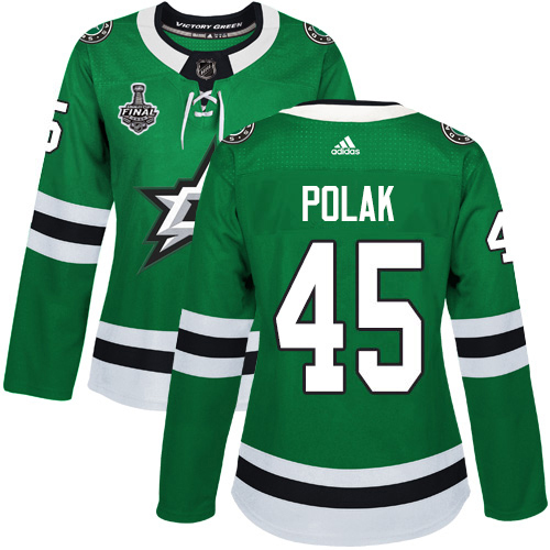 Dallas Stars #45 Roman Polak Green Home Authentic Women's 2020 Stanley Cup Final Stitched Jersey Womens cheap jerseys for sale - CheapJerseys.Shop