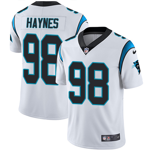 Carolina Panthers #98 Marquis Haynes White Men's Stitched Vapor Untouchable Limited Jersey Men's cheap jerseys for sale - CheapJerseys.Shop