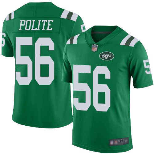 New York Jets #56 Jachai Polite Green Men's Stitched Limited Rush Jersey Men's cheap jerseys for sale - CheapJerseys.Shop