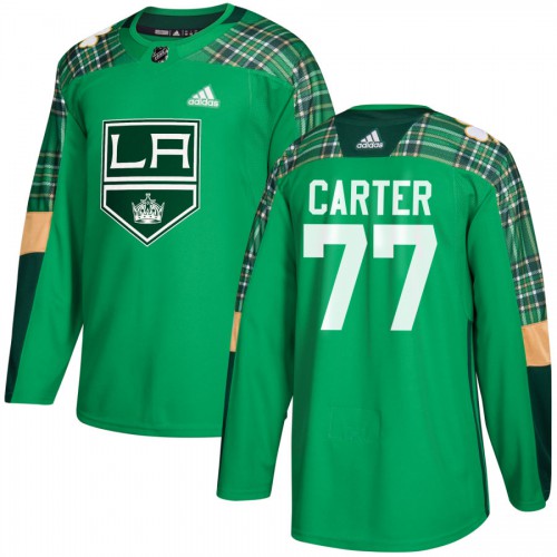 Los Angeles Kings #77 Jeff Carter Green St. Patrick's Day Authentic Practice Stitched Jersey Men's cheap jerseys for sale - CheapJerseys.Shop