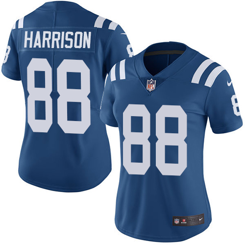 Indianapolis Colts #88 Marvin Harrison Royal Blue Team Color Women's Stitched Vapor Untouchable Limited Jersey Womens cheap jerseys for sale - CheapJerseys.Shop