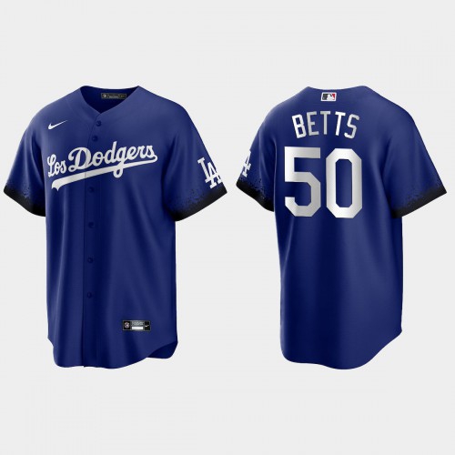 Los Angeles Los Angeles Dodgers #50 Mookie Betts Men's 2021 City Connect Game Jersey Royal Men's cheap jerseys for sale - CheapJerseys.Shop