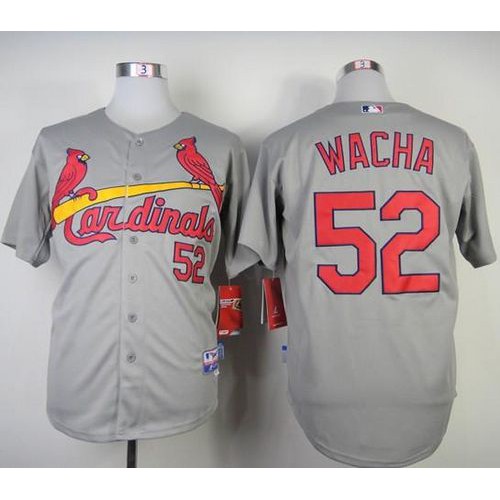 St.Louis Cardinals #52 Michael Wacha Grey Cool Base Stitched Jersey Men's cheap jerseys for sale - CheapJerseys.Shop