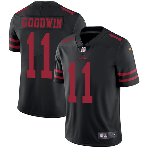 San Francisco 49ers #11 Marquise Goodwin Black Alternate Youth Stitched Vapor Untouchable Limited Jersey Youth cheap jerseys for sale - CheapJerseys.Shop