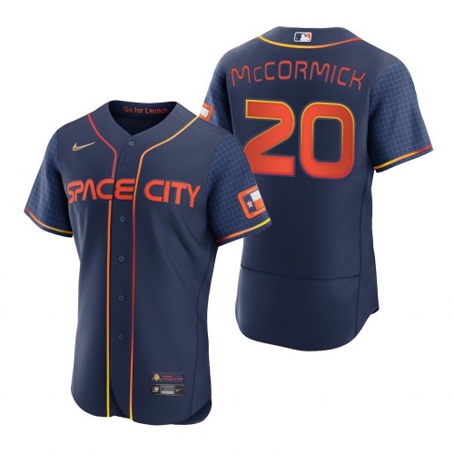 Houston Houston Astros #20 Chas McCormick Navy Men's Authentic 2022 City Connect Jersey Men's cheap jerseys for sale - CheapJerseys.Shop