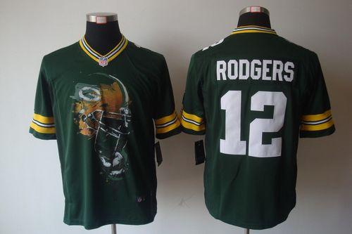 Packers #12 Aaron Rodgers Green Team Color Men's Stitched Helmet Tri-Blend Limited Jersey cheap jerseys for sale - CheapJerseys.Shop