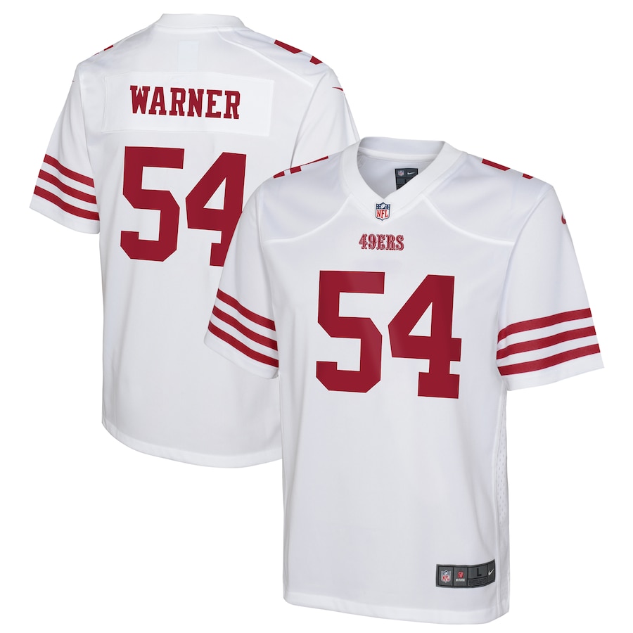 San Francisco 49ers #54 Fred Warner White Youth 2022-23 Game Jersey cheap jerseys for sale - CheapJerseys.Shop