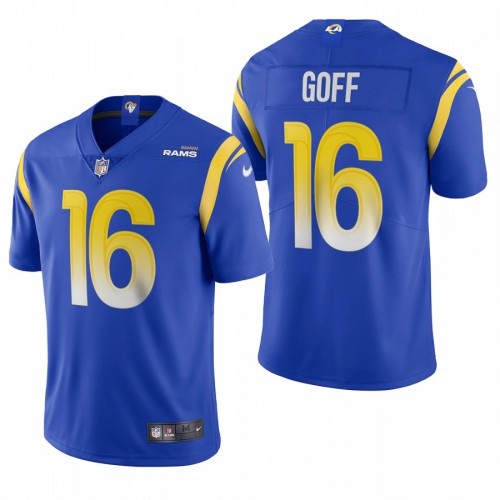 Los Angeles Los Angeles Rams #16 Jared Goff Men's Royal 2020 Vapor Untouchable Limited Jersey Men's cheap jerseys for sale - CheapJerseys.Shop