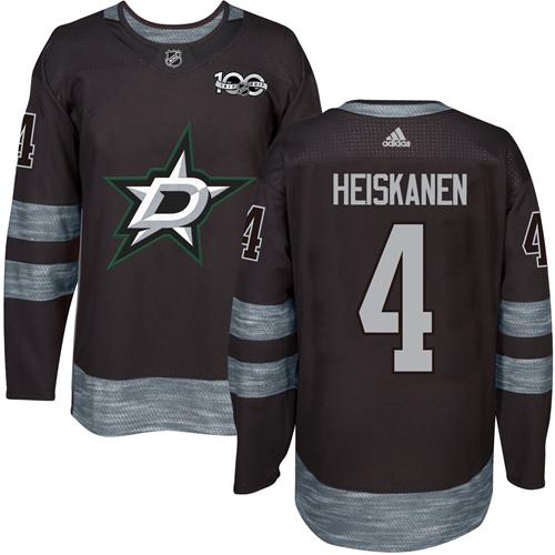 Dallas Stars #4 Miro Heiskanen Black 1917-2017 100th Anniversary Stitched Jersey Men's cheap jerseys for sale - CheapJerseys.Shop