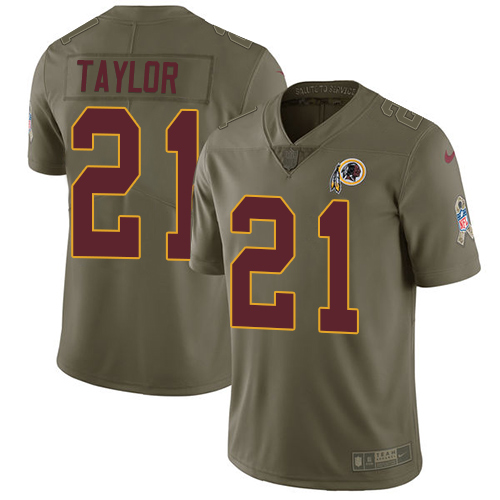 Commanders #21 Sean Taylor Olive Youth Stitched Limited 2017 Salute To Service Jersey cheap jerseys for sale - CheapJerseys.Shop