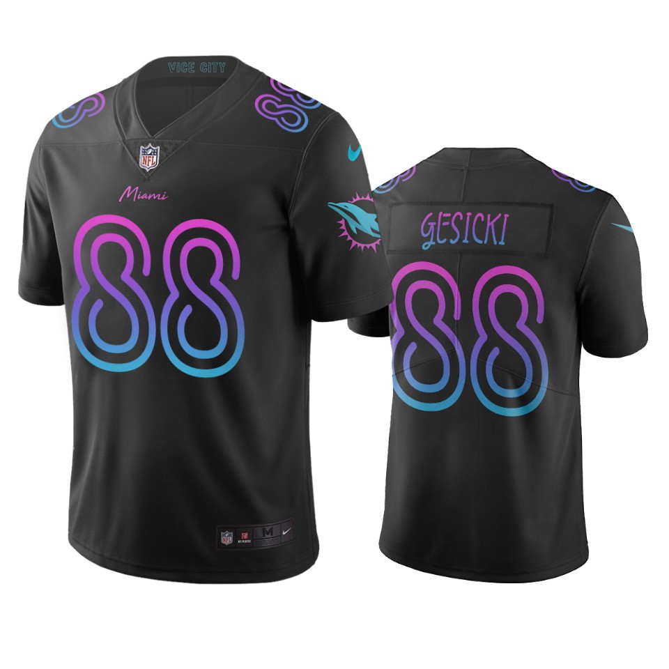 Miami Dolphins #88 Mike Gesicki Black Vapor Limited City Edition Jersey cheap jerseys for sale - CheapJerseys.Shop