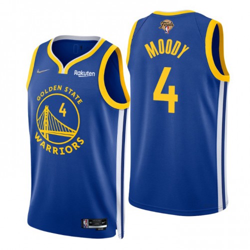 Golden State Warriors #4 Moses Moody Royal Youth 2022 Finals Icon Edition 75th Anniversary Diamond Swingman Jersey Youth cheap jerseys for sale - CheapJerseys.Shop