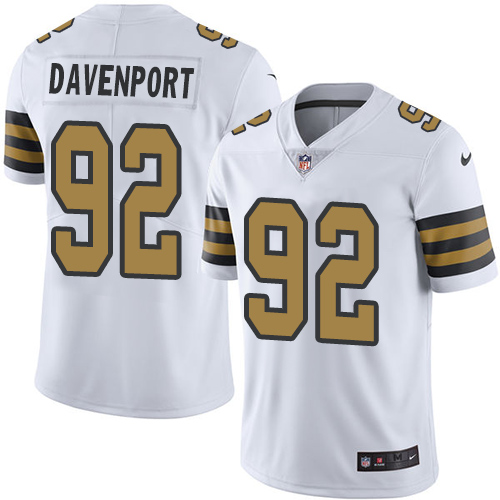 New Orleans Saints #92 Marcus Davenport White Youth Stitched Limited Rush Jersey Youth cheap jerseys for sale - CheapJerseys.Shop