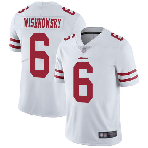 San Francisco 49ers #6 Mitch Wishnowsky White Men's Stitched Vapor Untouchable Limited Jersey Men's cheap jerseys for sale - CheapJerseys.Shop