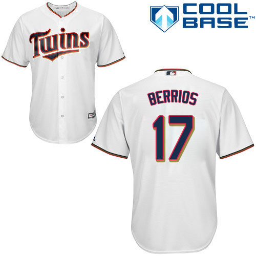 Minnesota Twins #17 Jose Berrios White Cool Base Stitched Youth Jersey Youth cheap jerseys for sale - CheapJerseys.Shop