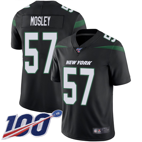 Jets #57 C.J. Mosley Black Alternate Men's Stitched 100th Season Vapor Limited Jersey cheap jerseys for sale - CheapJerseys.Shop