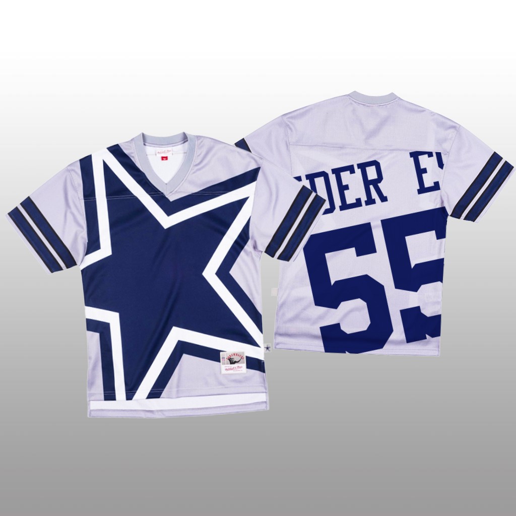 Dallas Cowboys #55 Leighton Vander Esch White Men's Mitchell & Nell Big Face Fashion Limited Jersey cheap jerseys for sale - CheapJerseys.Shop