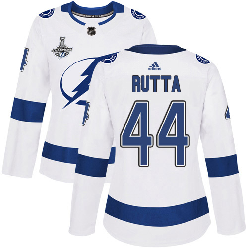 Tampa Bay Lightning #44 Jan Rutta White Road Authentic Women's 2020 Stanley Cup Champions Stitched Jersey Womens cheap jerseys for sale - CheapJerseys.Shop