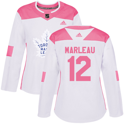 Maple Toronto Maple Leafs #12 Patrick Marleau White/Pink Authentic Fashion Women's Stitched Jersey Womens cheap jerseys for sale - CheapJerseys.Shop